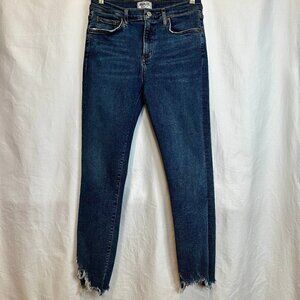 AGOLDE | Sophie High Rise Skinny Crop Jeans with Raw Hem | Size 29